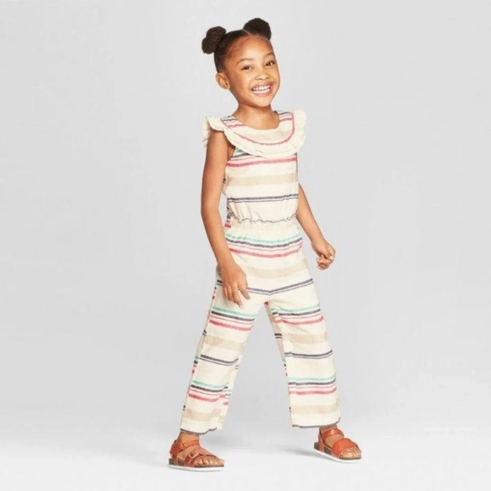 Girls OshKosh Striped Romper 12M